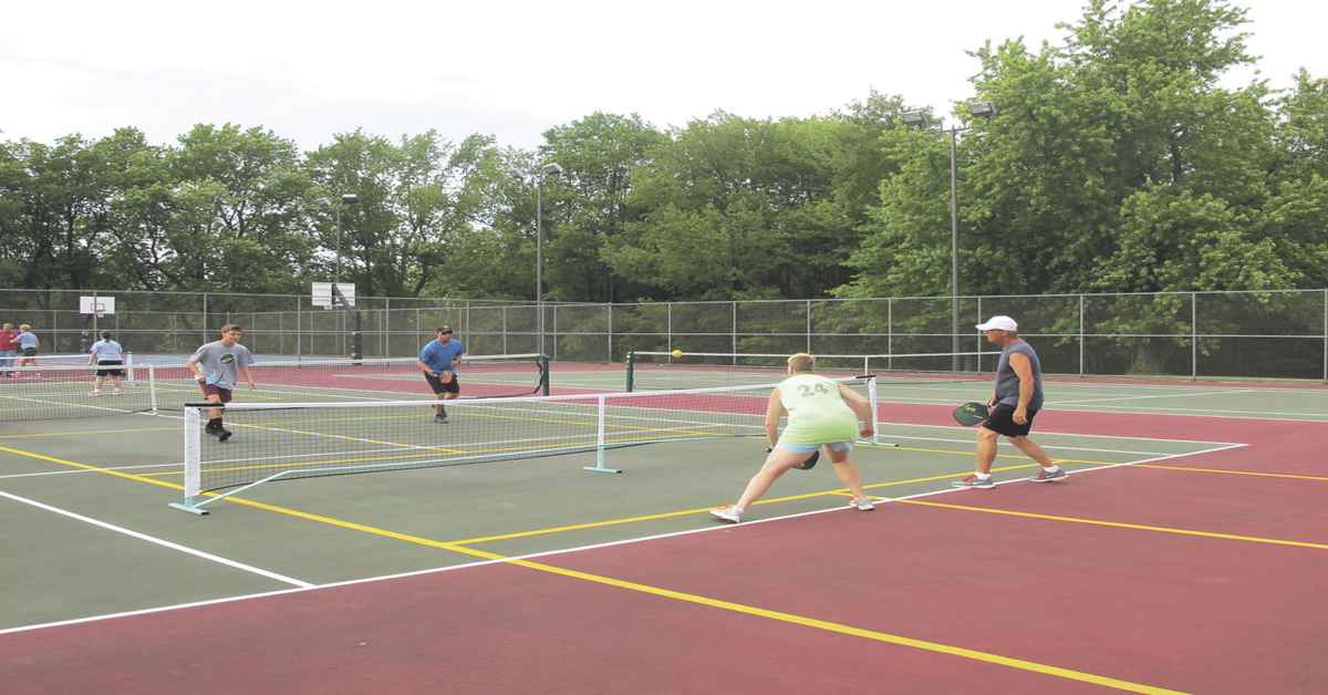 Bad Axe City Tennis courts Pickleball Game