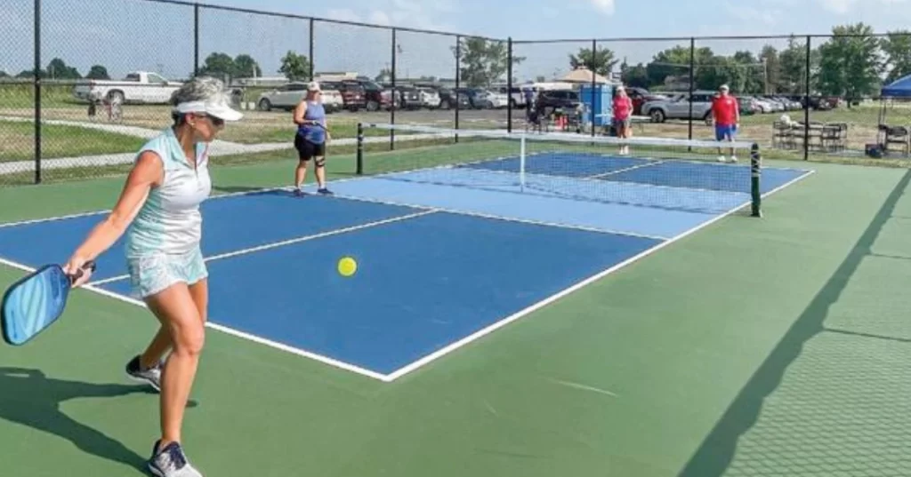 Central DeWitt High School pickleball court